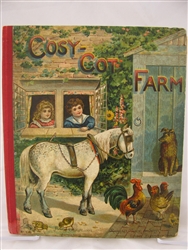 Raphael Tuck Cozy Cot Farm 1800's Tuck pop-up book