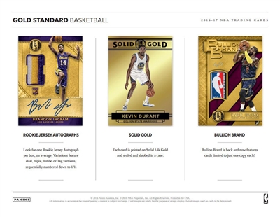 PICK A PACK 2016-17 Gold Standard