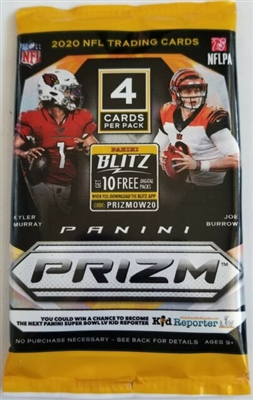 PAP 2020 Prizm Gravity Feed Football Pack #1