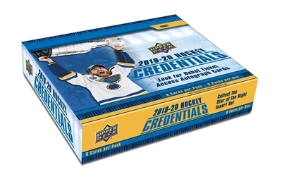 Dead Pack 2019-20 UD Credentials Hockey