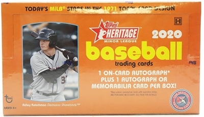 Dead Pack 2020 Topps Heritage Minor League