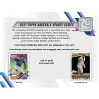 Dead Pack 2021 Topps Update Hobby baseball