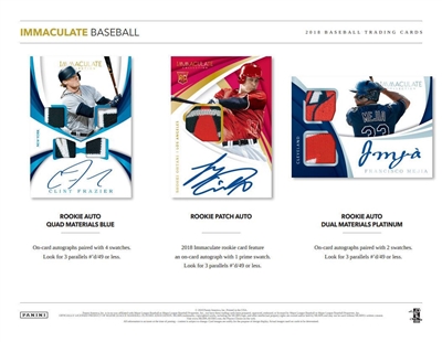 2018 Immaculate Baseball Box DOTD #4 (1 team)