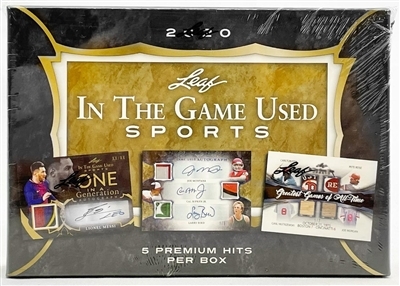 2020 Leaf In the Game Used Sports Serial Number Case Break #4 (1 Spot) SUPER SALE