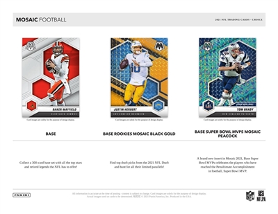 2021 Mosaic Choice Football Half Case Break #1 (1 Team) Last 4 DPP