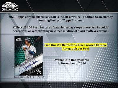 2020 Topps Chrome Black Box Break DOTD #6 (2 Teams) No Draft SUPER SALE