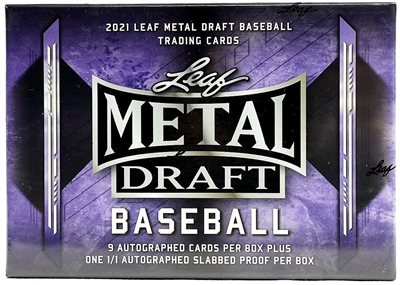 2021 Leaf Metal Baseball JUMBO Box Break DOTD #7 (1 Letter) No Draft