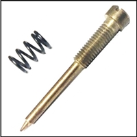 Idle mixture needle with tension spring for 1958-66 Mercury Mark 58 - 58A - 78 - 78A; 1960-66 Merc 400 - 450 - 500 - 650 - 700 - 800 - 900 - 1000 - 1100