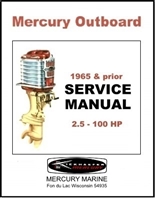 Factory service manual for all 1940-65 Mercury 2.5-100 HP outboard motors