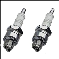 (2) premium spark plugs for 1952-73 Evinrude - Gales - Johnson 25-40 HP outboards