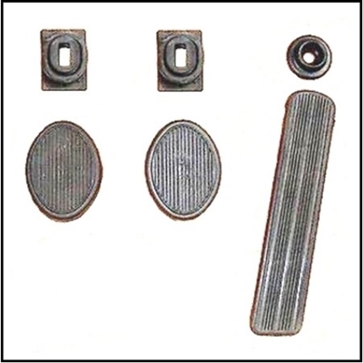 Pedal & Draft Seal Set for 1942-early 1949 Plymouth
