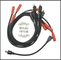 13-piece MoPar script spark plug wire set for 1970-72 Plymouth Duster - Scamp - Valiant and Dodge Dart - Demon with 318/340 engines