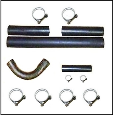 Radiator Hose - Elbow Tube - Clamp Set for 1941-1948 Dodge - DeSoto - Chrysler