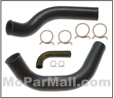 Molded Radiator Hose & OE-Style Clamp Set for 1957 DeSoto Hemi