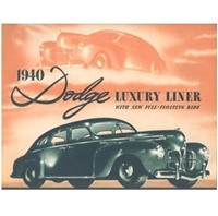 Original Sales Brochure for 1940 Dodge