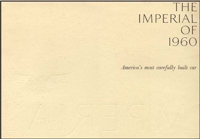 Original Sales Brochure for 1960 Imperial