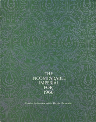 Large Original Prestige Sales Brochure for 1966 Imperial