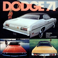 16-page showroom sales catalog for all 1971 Dodge A-Body & E-Body