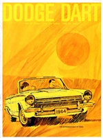 Large Original Sales Brochure for 1964 Dodge Dart