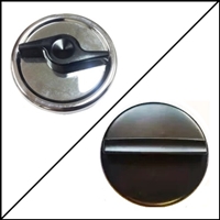 PN 2074054 fuel filler cap for 1962-66 Plymouth Valiant; 1964-66 Barracuda; 1962 Dodge Lancer and 1963-66 Dart
