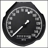 PN 2857163 150 MPH speedometer for 1968-70 Dodge Charger - Coronet R/T - SuperBee and Plymouth GTX - RoadRunner - Satellite with Rallye dash