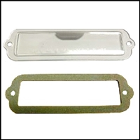 Tag light lens and gasket for 1963-64 Plymouth and Dodge A-Body