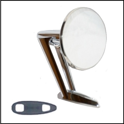 PN 1773071 twin-post side view mirror for all 1957-59 Plymouth - Dodge - DeSoto - Chrysler - Imperial