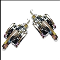 Pair of folding top header clamps for 1962-65 Plymouth Fury - Sport Fury; 1963-65 Valiant; 1962-64 Dodge Polara; 1962-65 Dart and 1965 Belvedere - Coronet - Satellite