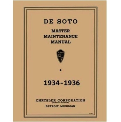 Shop/service manual for 1934-36 DeSoto Airflow - Airstream