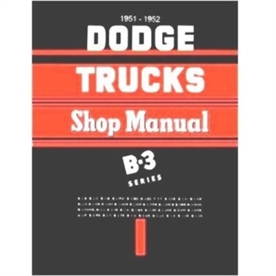 Factory Shop - Service Manual for 1951-1952 Dodge Truck