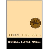 Factory Shop - Service Manual for 1964 Dodge Dart - Polara - 330 - 440