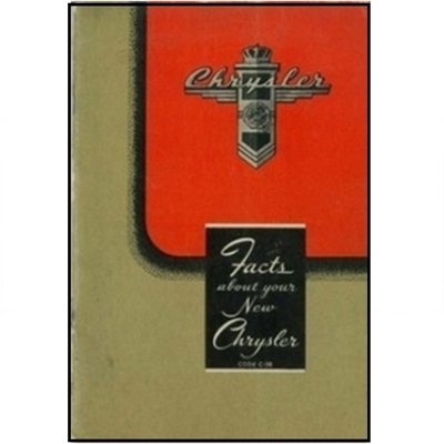 Factory Owners Manual for 1946-1948 Chrysler Six