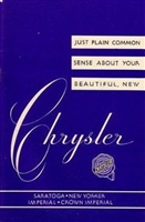 Factory Owner's Manual for 1951-1952 Chrysler 8-Cyl