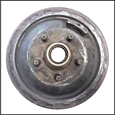 PN 1948112 -1948113 RH or LH front brake drum/hub assembly for 1959-61 Dodge passenger cars; DeSoto and Chrysler Windsor with 11"x 2 1/2" rear brakes