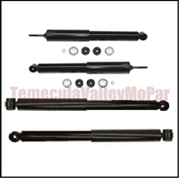 Matched shock absorber package for all 1970-74 Plymouth Duster - Scamp - Valiant and all 1970-74 Dodge Dart -Demon - Sport