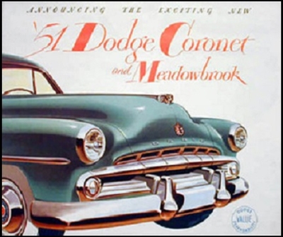 Sales Brochure for 1951 Dodge Coronet - Meadowbrook