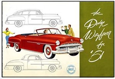 Original Sales Brochure for 1951 Dodge Wayfarer