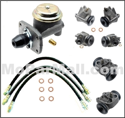 Master Cylinder, wheel cylinders and flex hoses for all 1960-61 Dodge Polara; all 1962 Dodge 880; all 1960-61 DeSoto; all 1960-62 Chrysler and all 1960-62 Imperial