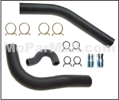 11-piece set of molded radiator hose set for 1964-66 Plymouth and Dodge A-Body with 273 CID V8