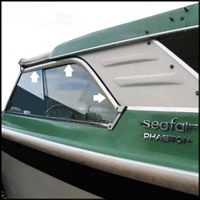 White or black rubber rubber sliding window extrusion for 1959-70 Glasspar Seafair Phaeton - Sedan - Sunliner