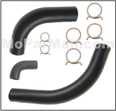 Radiator Hose & OE-Style Clamp Set for 1957-1958 Chrysler & Imperial