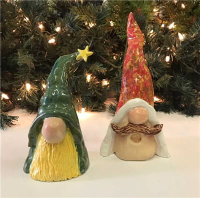 Clay Hand Building Gnomes, Trees, and Snowmen Kit $49