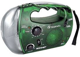 Green Power Emergency Radio Lantern Flasher Siren