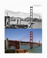 Lenticular Postcard -GGB and Fort Point