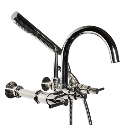 Penhaglion No. 17 Wall Mount Tub Faucet in Polished Nickel