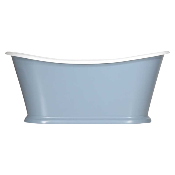 Any Solid Color 'Paris-73' 73" Cast Iron French Bateau Tub with Drain