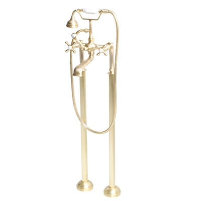 <b>Penhaglion</b><br>No.97 Free Standing Tub Filler in Unvarnished Brushed Brass