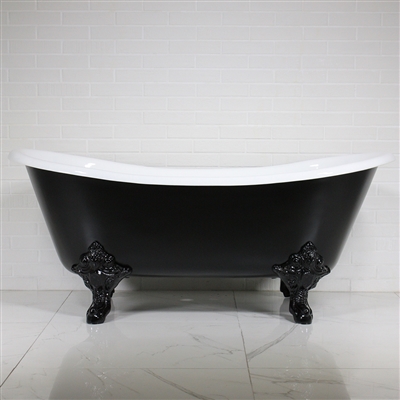 'The Leonard' 68 Vintage Designer Cast Iron Clawfoot Bateau Bathtubs from Penhaglion.