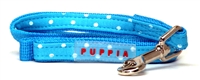 Dotty Blue Dachshund Lead