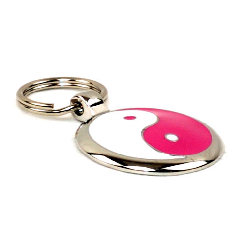 Hot Pink Yin Yang Dachshund ID Tag